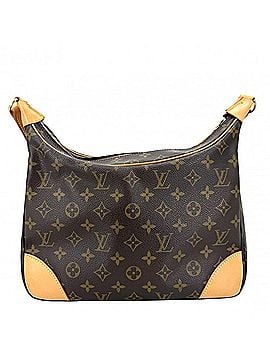 Louis Vuitton Louis Vuitton Monogram Boulogne 30 Shoulder Bag for Women, M51265, Brown with Gold Hardware (view 2)