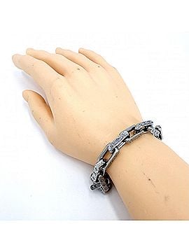 Louis Vuitton Louis Vuitton Men's Bracelet Chain Monogram Accessory Large Size LOUIS VUITTON M00308 Silver Approx. 53.7g (view 2)