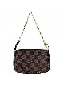 Louis Vuitton Louis Vuitton Mini Pochette Accessoires handbag for women, accessory pouch, N58009, Damier canvas, brown, gold hardware. (view 1)