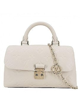 Louis Vuitton Louis Vuitton Women's Nano Madeleine Handbag Shoulder Bag Crossbody LOUIS VUITTON M12145 Monogram Empreinte Cream Gold Hardware (view 1)