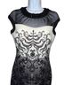 Jax 92% Polyester 8% Spandex 85% Polyester 15% Spandex 95% Polyester 5% Spandex 100% Polyester Damask Black White Cocktail Dress Size 4 - photo 4