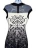 Jax 92% Polyester 8% Spandex 85% Polyester 15% Spandex 95% Polyester 5% Spandex 100% Polyester Damask Black White Cocktail Dress Size 4 - photo 5