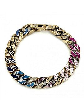 Louis Vuitton Louis Vuitton Monogram Bracelet Chain Links Patches Strass Accessory for Men, Size L, LOUIS VUITTON MP2775, Multicolor Gold, Approx. 46.9g (view 1)