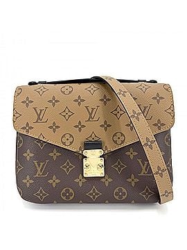 Louis Vuitton Louis Vuitton Women's Monogram Reverse Pochette Metis MM Handbag Shoulder Bag Crossbody LOUIS VUITTON M44876 Brown Gold Hardware (view 1)