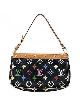 Louis Vuitton Louis Vuitton Women's Handbag, Pochette Accessoires Accessory Pouch, Shoulder Bag, Black, LOUIS VUITTON M92648, Monogram Multicolore, Noir Gold Hardware (view 2)