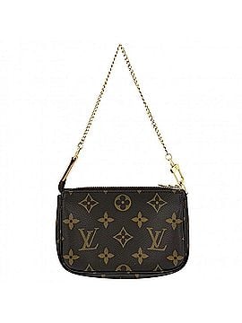Louis Vuitton Louis Vuitton handbag for women, Mini Pochette Accessoires accessory pouch, M58009, Monogram canvas, brown, gold hardware. (view 2)