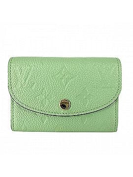 Louis Vuitton Louis Vuitton Women's Bi-fold Wallet, Monogram Empreinte, Portemonnaie Rosalie Mini Snap Button Closure, LOUIS VUITTON M81922, Green, Gold Hardware (view 1)
