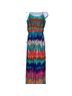 Bisou Bisou Chevron-herringbone Blue Teal Orange Pink Purple Casual Dress Size 10 - photo 4