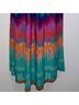 Bisou Bisou Chevron-herringbone Blue Teal Orange Pink Purple Casual Dress Size 10 - photo 8