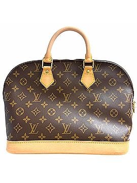 Louis Vuitton Louis Vuitton Alma PM handbag for women, brown, LOUIS VUITTON M51130, Monogram canvas, gold hardware. (view 1)