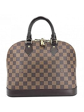 Louis Vuitton Louis Vuitton Alma PM handbag for women, N53151, Damier canvas, brown, gold hardware. (view 1)