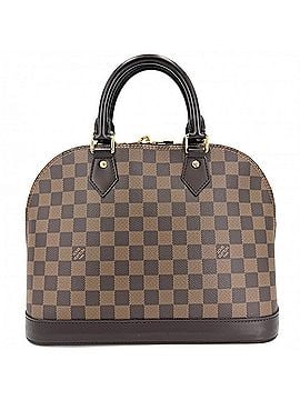 Louis Vuitton Louis Vuitton Alma PM handbag for women, N53151, Damier canvas, brown, gold hardware. (view 2)