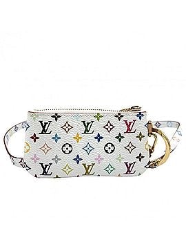 Louis Vuitton Louis Vuitton Keychain for Women, Monogram, Takashi Murakami, Phone Holder, LV x TM, Small Item, Pouch, LOUIS VUITTON M14099, White, Multicolor, Gold Hardware (view 2)
