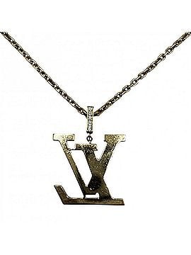 Louis Vuitton Louis Vuitton Necklace for Men and Women, Pendant, Pendant LV XL, Accessory, Jewelry, Adjustable, 18K Yellow Gold (Au750), Rainbow Design, LOUIS VUITTON, K18 Gold, Diamond, Q93847, Approx. 25.4g (view 2)
