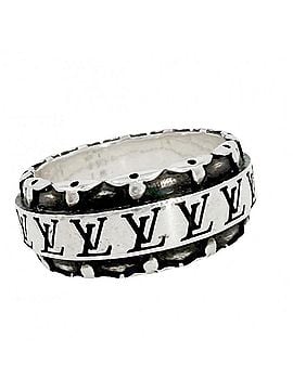 Louis Vuitton Louis Vuitton Men's Ring - LV Drift Accessory Ring, Size S, Sterling Silver 925, Approx. 11.4g (Model Number: M0412S) (view 1)