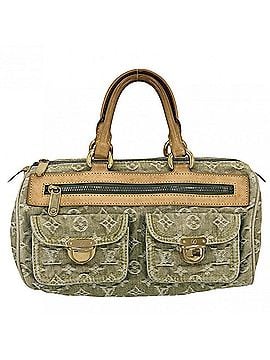 Louis Vuitton Louis Vuitton Neo Speedy handbag for women, M95215, Monogram Denim, green, gold hardware. (view 1)