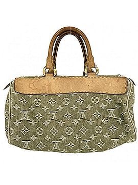 Louis Vuitton Louis Vuitton Neo Speedy handbag for women, M95215, Monogram Denim, green, gold hardware. (view 2)