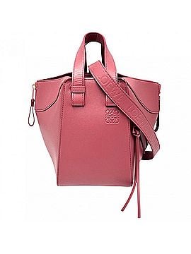 Loewe Loewe Women's Hammock Bag Compact Shoulder Handbag Crossbody Leather LOEWE A538H13X02 Calfskin Pink Purple Gold Hardware (view 1)