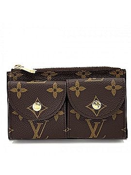 Louis Vuitton Louis Vuitton Men's Monogram Wallet/Coin Purse, Ceinture Pochette Duo, M9836, Brown with Gold Hardware (view 1)
