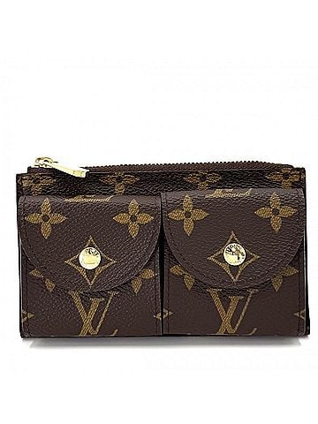 Louis Vuitton Louis Vuitton Men's Monogram Wallet/Coin Purse, Ceinture Pochette Duo, M9836, Brown with Gold Hardware (view 1)