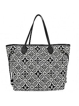 Louis Vuitton Louis Vuitton Tote Bag for Women, Monogram Jacquard, SINCE 1854 Neverfull MM, Handbag/Shoulder Bag, LOUIS VUITTON M57230, Canvas/Leather, Black, Gold Hardware (view 2)