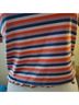 ASOS Stripes Multi Color Short Sleeve Blouse Size 2 - photo 4