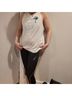 Nike 100% Cotton Solid White Blue Tank Top Size L - photo 5
