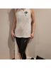 Nike 100% Cotton Solid White Blue Tank Top Size L - photo 7