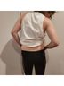 Nike 100% Cotton Solid White Blue Tank Top Size L - photo 9