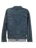 At Last 100% Cotton Floral Blue Denim Jacket Size M - photo 2