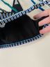 Jag 82% Polyamide 18% Elastane 100% Polyester Aztec Or Tribal Print Teal Blue Black Swimsuit Top Size M - photo 4