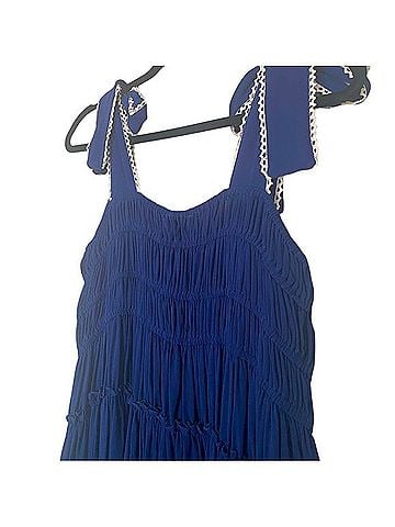 Chelsea & Violet Tie Shoulder Lace Trim Smocked Ruffle Tiered Dress Casual Dress (view 2)