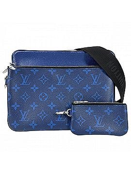 Louis Vuitton Louis Vuitton Taigarama Trio Messenger Shoulder Bag for Men, Blue, Cobalt, Silver Hardware, M30848 (view 1)