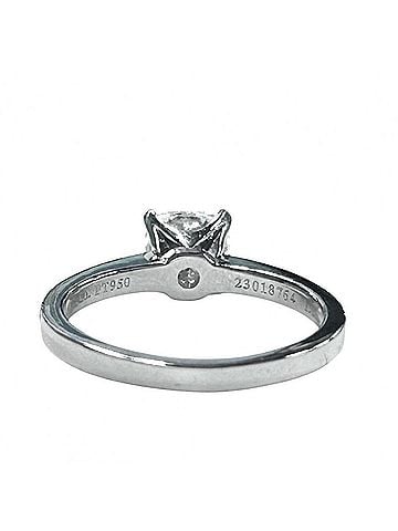 Tiffany & Co. Tiffany &amp; Co. Novo Brilliant Engagement Ring for Women, Cushion Cut Pave Diamond, Platinum 950, Approx. 1.00ct, Silver (view 2)
