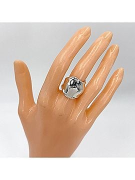 Tiffany & Co. Tiffany &amp; Co. Women's Elsa Peretti Bone Cuff Ring, Sterling Silver 925, Approx. 74238300, 8.3g (view 2)