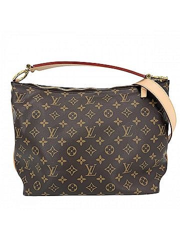 Louis Vuitton Louis Vuitton handbag for women, Monogram Suli PM, one-shoulder bag, shoulder cross-body LOUIS VUITTON M40586, brown, gold hardware. (view 1)