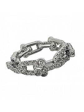Tiffany & Co. Tiffany &amp; Co. Women's Hardware Small Link Ring, Jewelry Accessory, Pave Setting, 18K White Gold (Ag925), 1.32ct Diamonds, Approx. 7.7g, Item No. 72671333 (view 1)