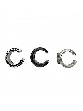 Louis Vuitton Louis Vuitton Earrings for Men, Ear Cuff, Monogram Circle, Set of 3, Accessories, LOUIS VUITTON M01498, Silver, Approx. 9.5g (total) (view 2)