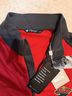 NHL 100% Polyester Red Black Long Sleeve Button-Down Shirt Size L - photo 3