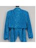 Nasty Gal Inc. 100% Polyester Solid Teal Blazer Size 6 - photo 5