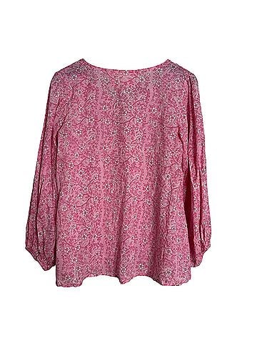 Emerson Fry Crocus Bardot Top Long Sleeve Blouse (view 2)