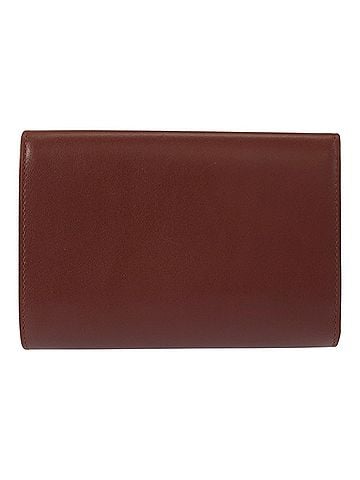 Cartier CARTIER Cartier Must Line Bordeaux Gold Hardware Leather Folding Wallet Compact for Women (view 2)