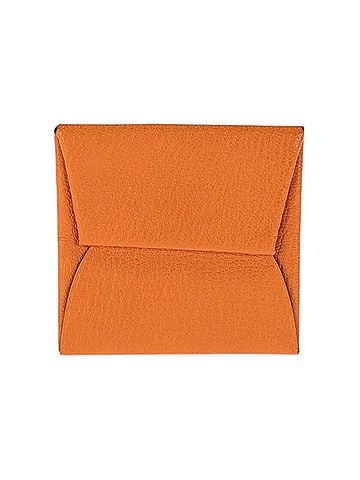 Hermès HERMES Bastia Feu Orange Silver Hardware Chevre Leather Wallet/Coin Purse ?K Stamp Women's (view 2)