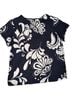Ann Taylor 100% Polyester 92% Polyester 8% Spandex Floral Blue White Short Sleeve Blouse Size S - photo 1