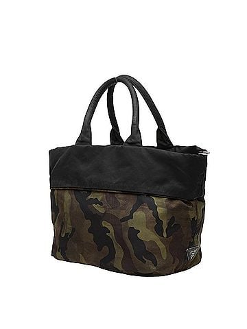 Prada Prada Triangle Logo Plate Camouflage Reversible Handbag Shoulder Bag 2WAY BR4521 Khaki Black Nylon Women's PRADA (view 2)