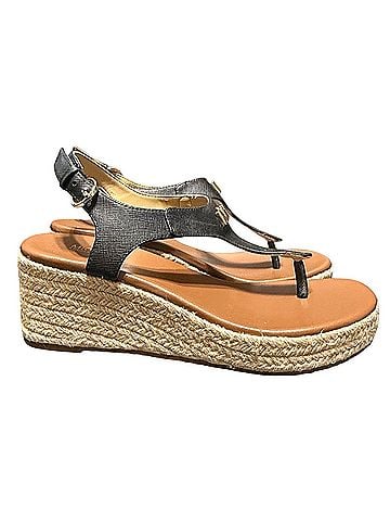 MICHAEL Michael Kors Thong Wedge Espadrille Sandals (view 1)