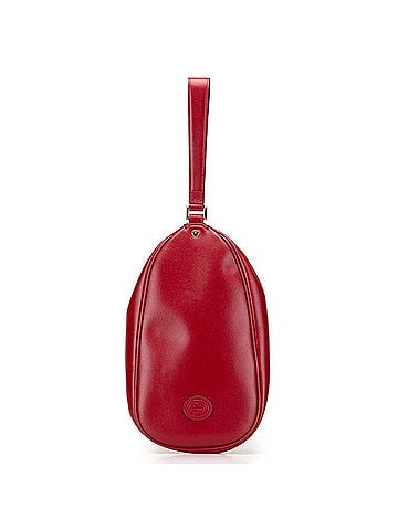 Gucci Gucci Interlocking G Clutch Bag, Second 614364, Red Leather, Women's, GUCCI (view 1)