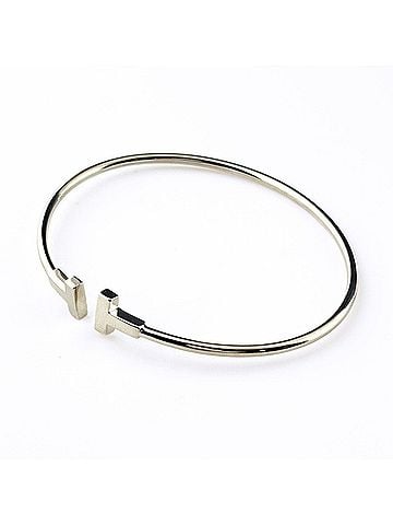 Tiffany & Co. Tiffany &amp; Co. T Wire Bangle, Bracelet, Bangle 750, Women's (view 1)