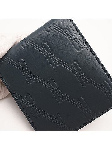 Balenciaga BALENCIAGA BB Monogram Bi-fold Wallet 721940 Blue Leather Men's (view 2)