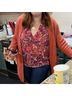 Lumiere Orange Sweater Vest Size M - photo 6